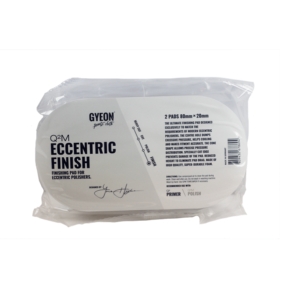 Gyeon Q²M Eccentric Finish Pad 80mm (Pack 2)  empaque - Car Care Europe