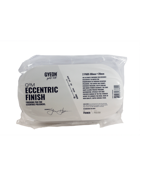 Gyeon Q²M Eccentric Finish Pad 80mm (Pack 2)  empaque - Car Care Europe