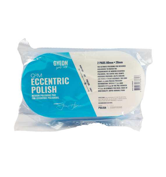 Gyeon Q²M Eccentric polish Pad 80mm (Pack 2) empaque - Car Care Europe