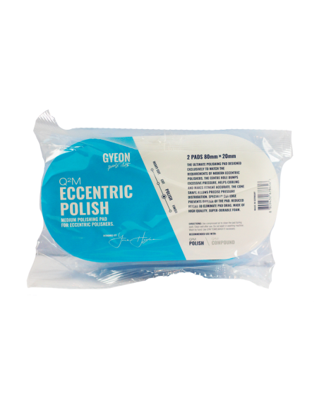 Gyeon Q²M Eccentric polish Pad 80mm (Pack 2) empaque - Car Care Europe