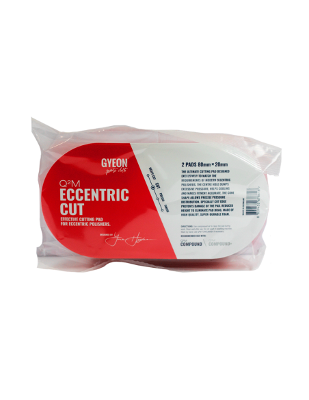 Gyeon Q²M Eccentric Cut Pad 80mm (Pack 2) empaque - Car Care Europe