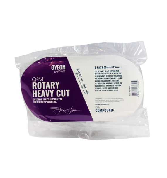 Gyeon Q²M Rotary Heavy cut Pad 80mm (Pack 2) empaque - Car Care Europe