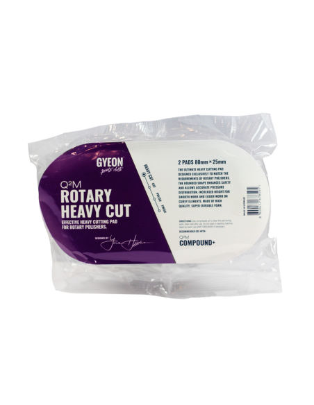 Gyeon Q²M Rotary Heavy cut Pad 80mm (Pack 2) empaque - Car Care Europe