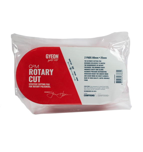 Gyeon Q²M Rotary cut Pad 80mm (Pack 2) empaque - Car Care Europe