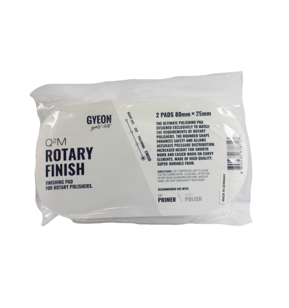 Gyeon Q²M Rotary Finish Pad 80mm (Pack 2) empaque - Car Care Europe