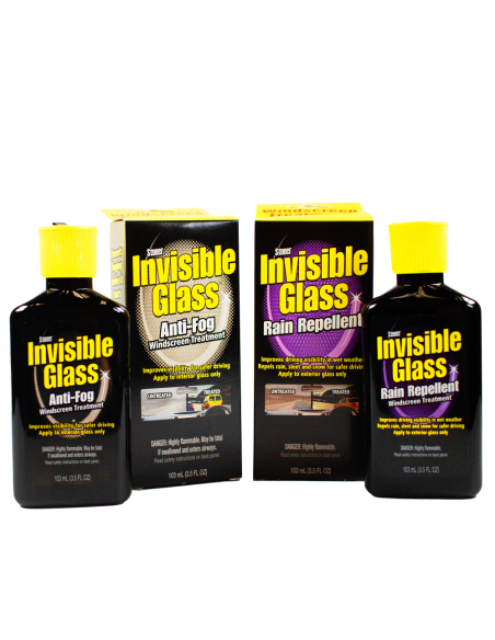 Kit Stoner Invisible Glass - Antivaho + Repelente de Agua - Car Care Europe