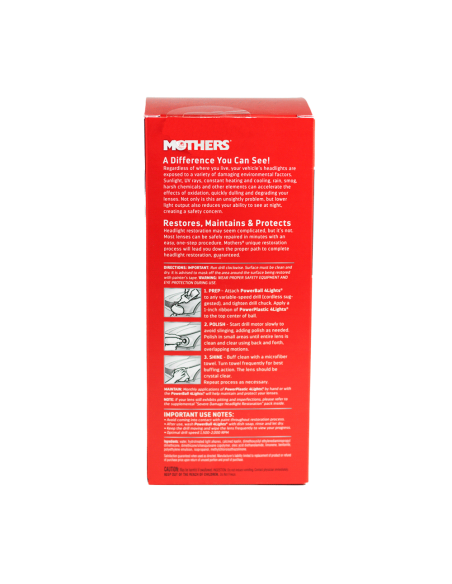 Mothers NuLens - Pulido de Faros especificaciones - Car Care Europe
