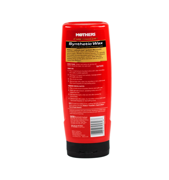 Mothers Synthetic Wax - Cera Sintética especificaciones - Car Care Europe