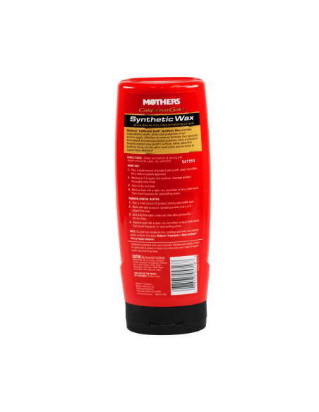 Mothers Synthetic Wax - Cera Sintética especificaciones - Car Care Europe