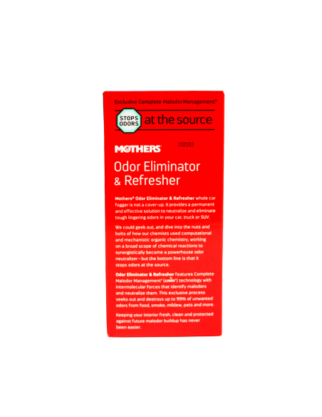 Mothers Odor Eliminator & Refresher - Unscented especificaciones - Car Care Europe