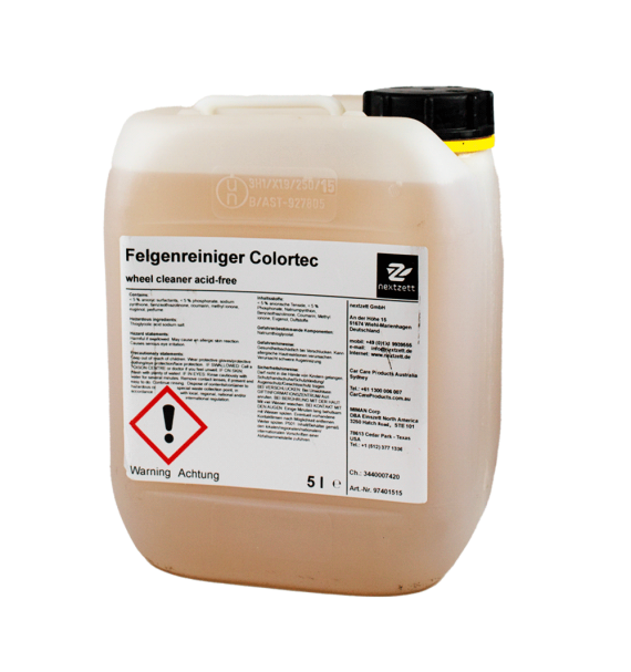 Nextzett Colortec - Limpiallantas 5L - Car Care Europe