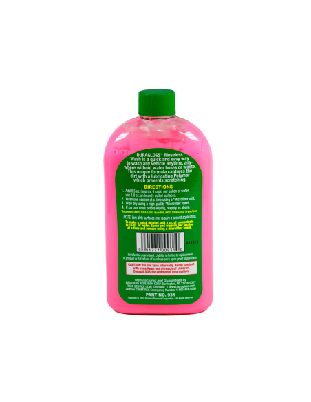 Duragloss Rinseless Wash especificaciones - Car Care Europe