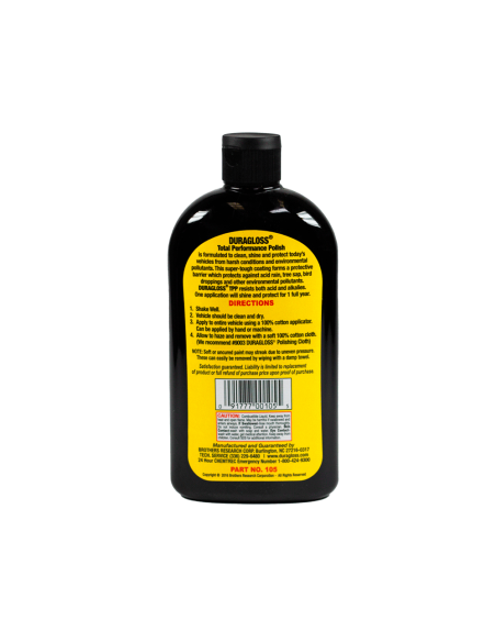 Duragloss Total Performance Polish 105 especificaciones - Car Care Europe