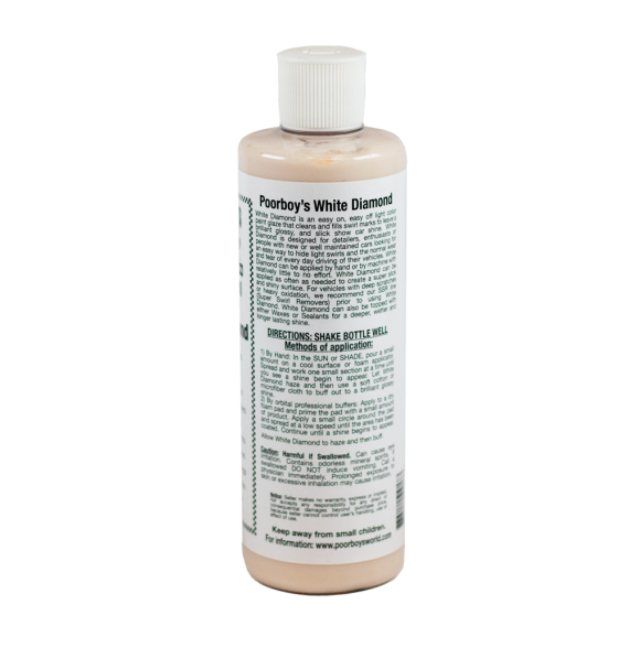 Poorboys White Diamond Show Glaze (Colores Claros) especificaciones - Car Care Europe