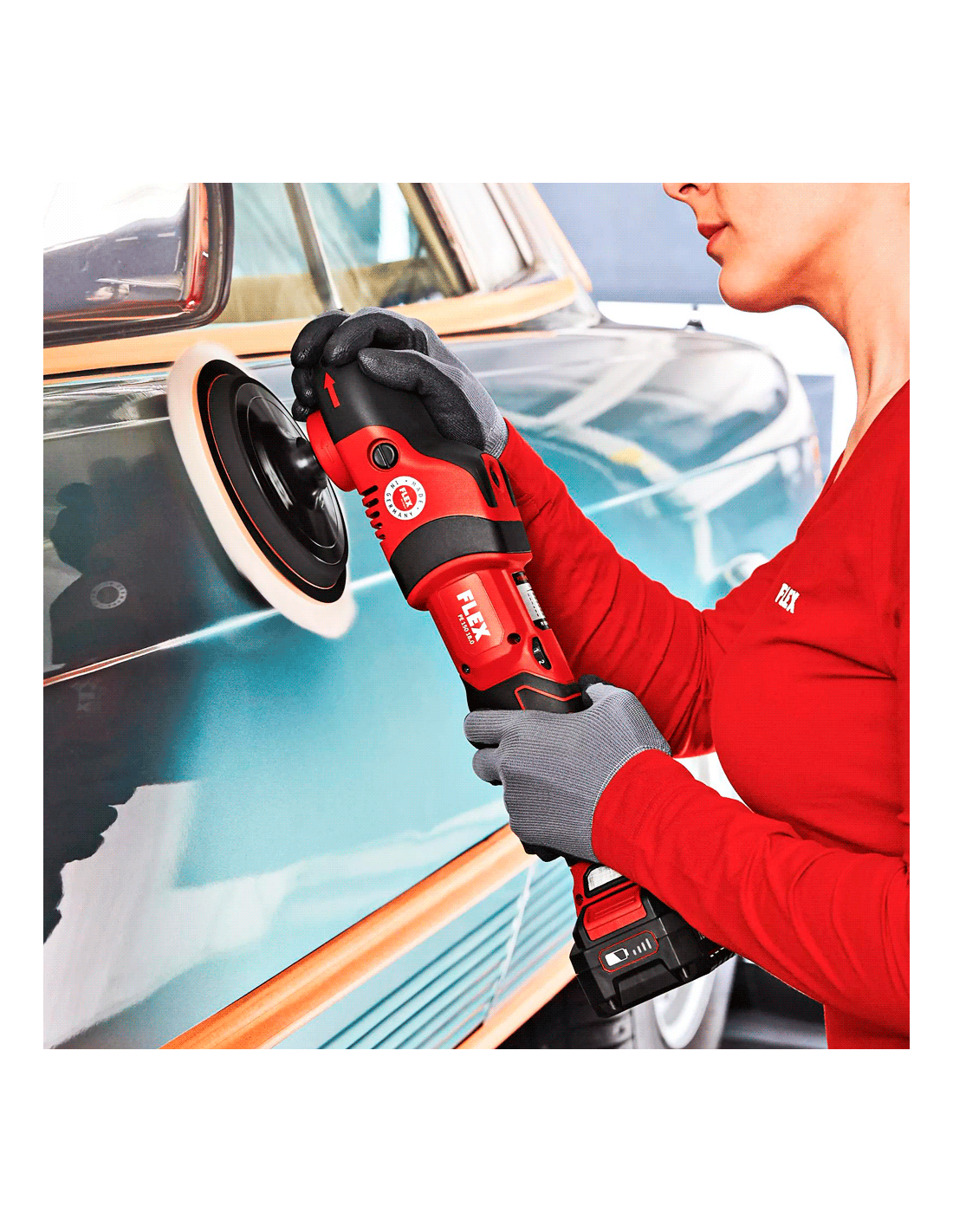 Flex Tools PE150 pulidora rotativa sin cablesl sin cables Car Care Europe