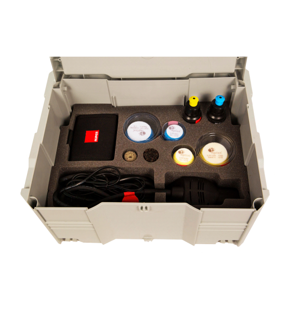 Kit Rupes BigFoot Ibrid Nano Polisher Long Neck caja 2  - Car Care Europe