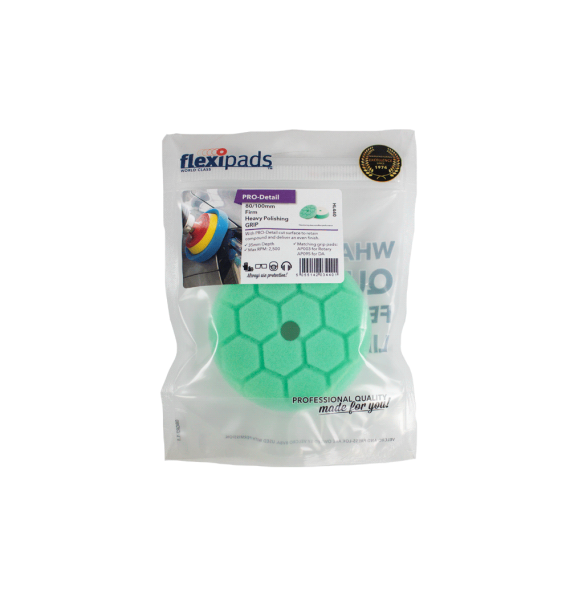 Flexipads Pro-Detail - Esponja de Pulido Medio (verde) empaque - Car Care Europe