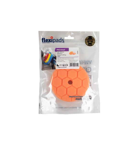 Flexipads Pro-Detail - Esponja de Corte Suave (naranja) empaque - Car Care Europe