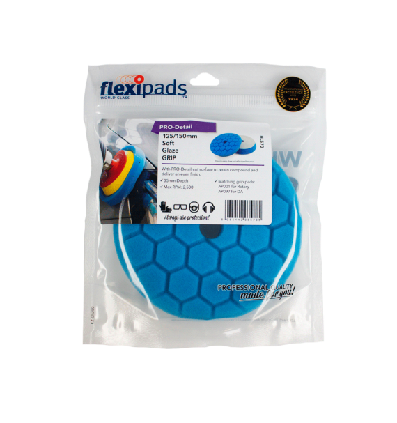 Flexipads Pro-Detail - Esponja de Encerado (azul) empaque - Car Care Europe
