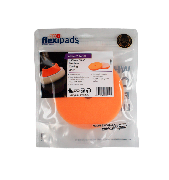 Esponja de pulido medio Flexipads X-Slim empaque - Car Care Europe