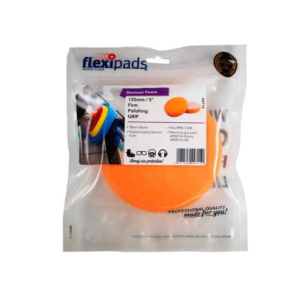 Flexipads German Firm pad - Esponja de pulido medio 135mm empaque - Car Care Europe