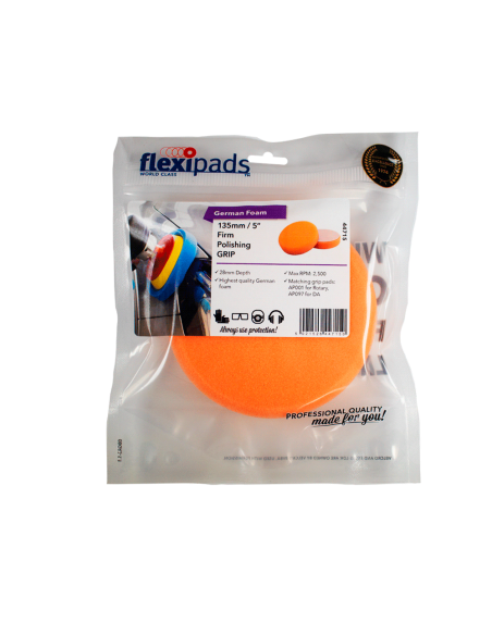 Flexipads German Firm pad - Esponja de pulido medio 135mm empaque - Car Care Europe