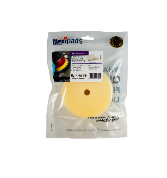Flexipads Pro-Classic - Esponja de Pulido Fino (blanca) empaque - Car Care Europe