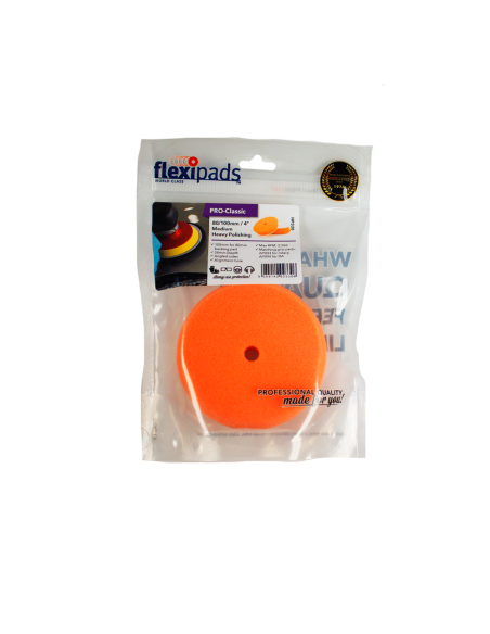 Flexipads Pro-Classic - Esponja de Corte Suave (naranja) empaque 80mm - Car Care Europe