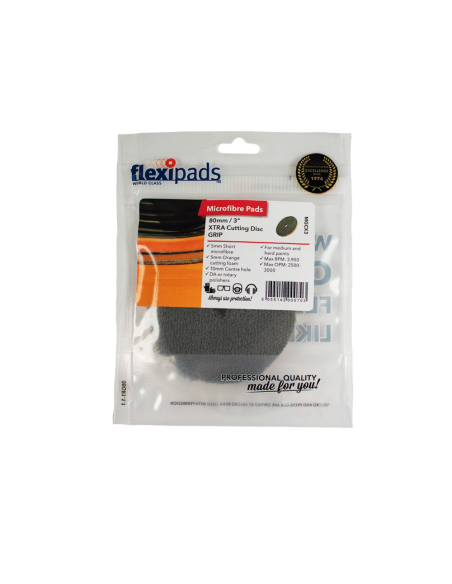 Flexipads Xtra Cutting - Disco de Corte en Microfibra 80mm empaque - Car Care Europe