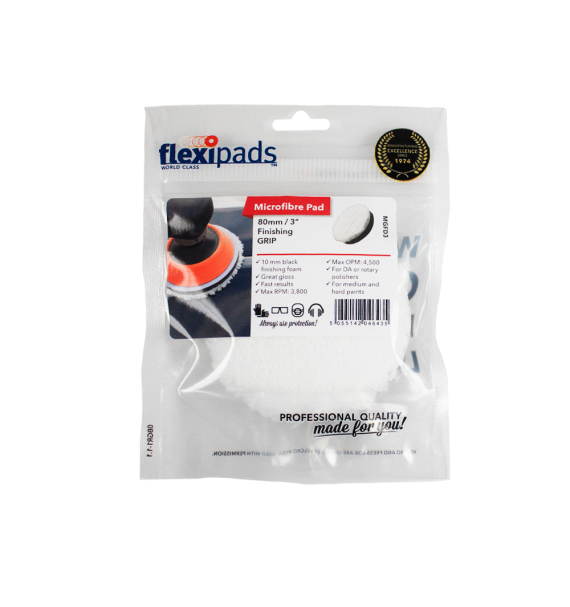 Flexipads Esponja de Microfibra - Acabado 80mm empaque - Car Care Europe