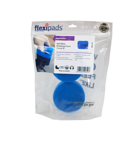 Aplicador de productos para neumáticos y plásticos azul empaque - Car Care Europe