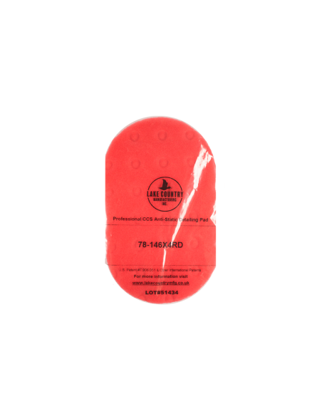 Esponja de pulido a mano - Acabado ultrafino ( Roja ) - Car Care Europe
