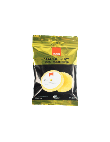 Rupes Medium - Pad de Lana de Pulido Medio 80mm empaque - Car Care Europe