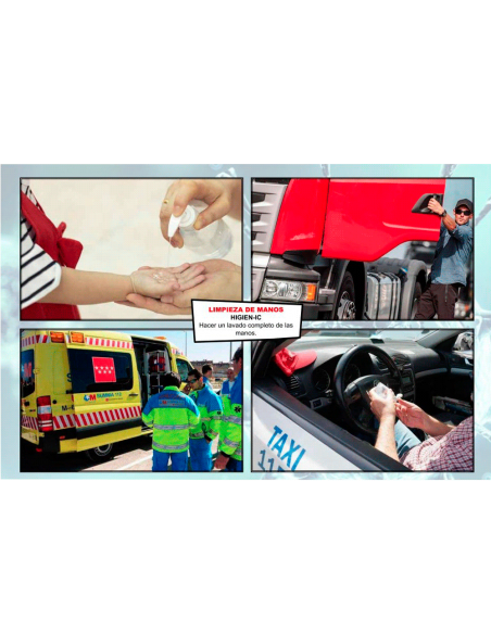 Hygien-Ic Solución Hidroalcohólica 5L usos - Car Care Europe