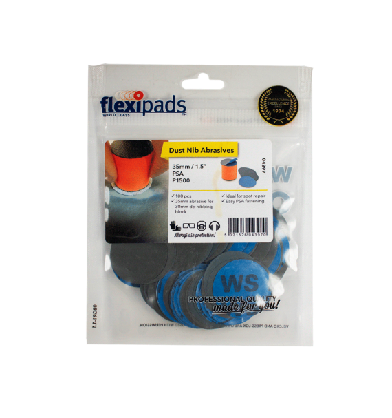 Flexipads Lija P1500 35mm 100 unidades empaque - Car Care Europe