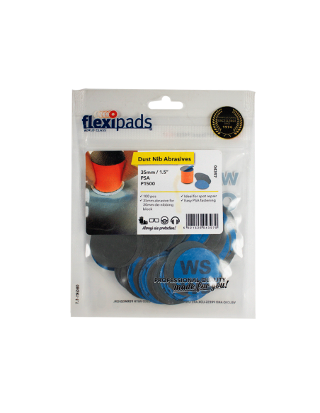 Flexipads Lija P1500 35mm 100 unidades empaque - Car Care Europe