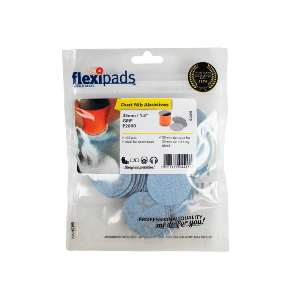 Flexipads Lija P2000 35mm 100 unidades empaque - Car Care Europe