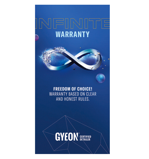 Gyeon Banner vertical Infinite Warranty