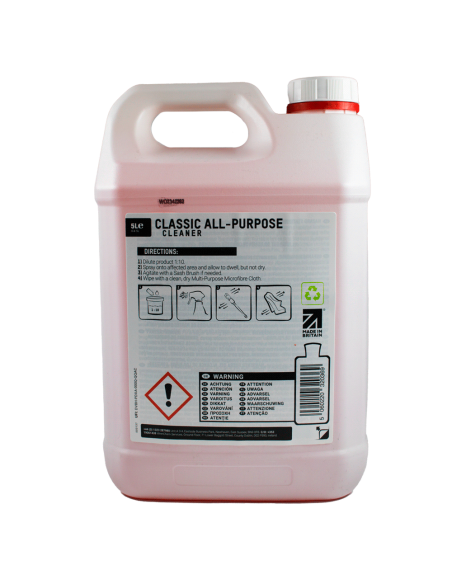 Valet Pro Classic All Purpose Cleaner - APC 5L  especificaciones - Car Care Europe