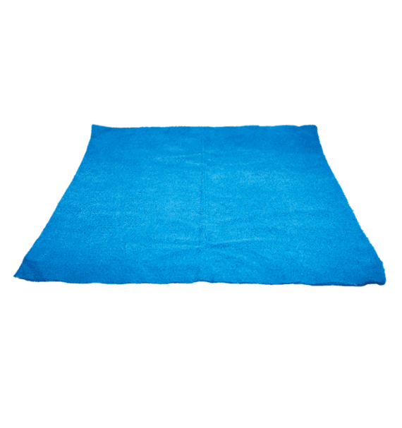 Toalla de microfibra multiusos sin costuras azul 40x40 cm - Car Care Europe