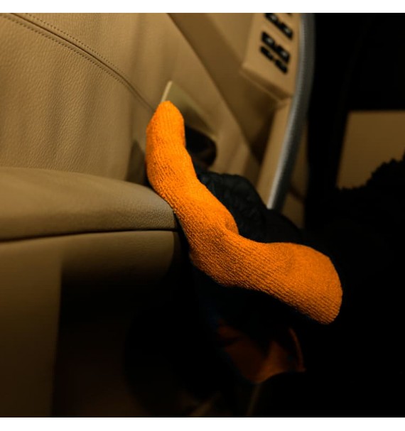 Toalla de microfibra sin costuras 40x40 cm Naranja - Car Care Europe