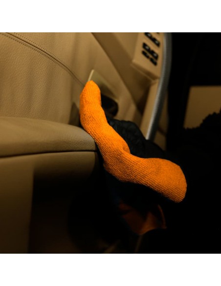 Toalla de microfibra sin costuras 40x40 cm Naranja - Car Care Europe