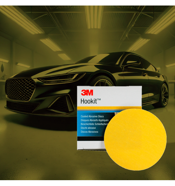 3M Lija Hookit P500 - Lija de Grano Medio - Car Care Europe