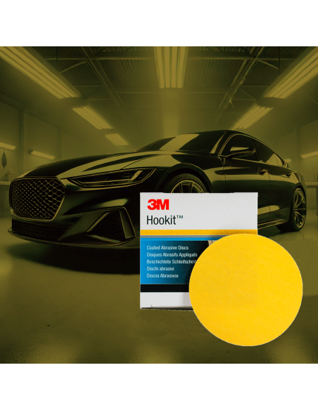 3M Lija Hookit P500 - Lija de Grano Medio - Car Care Europe