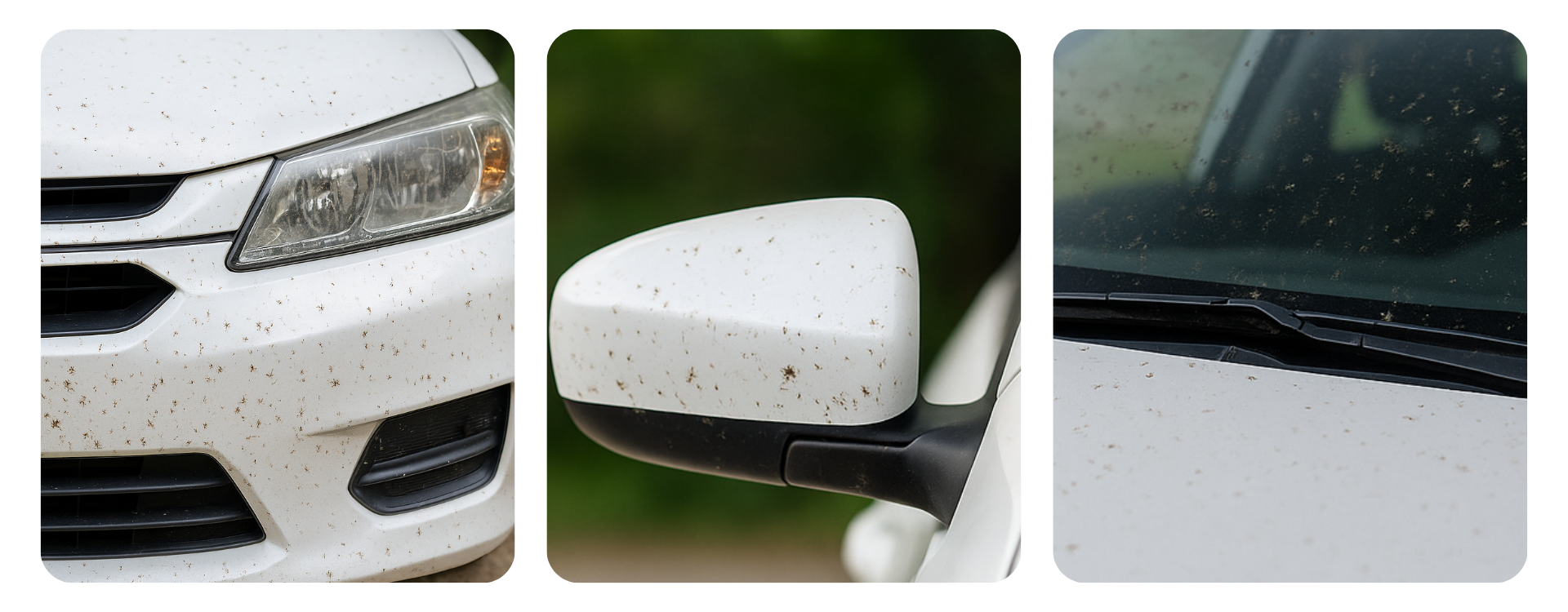 zonas con mosquitos e insectos coche