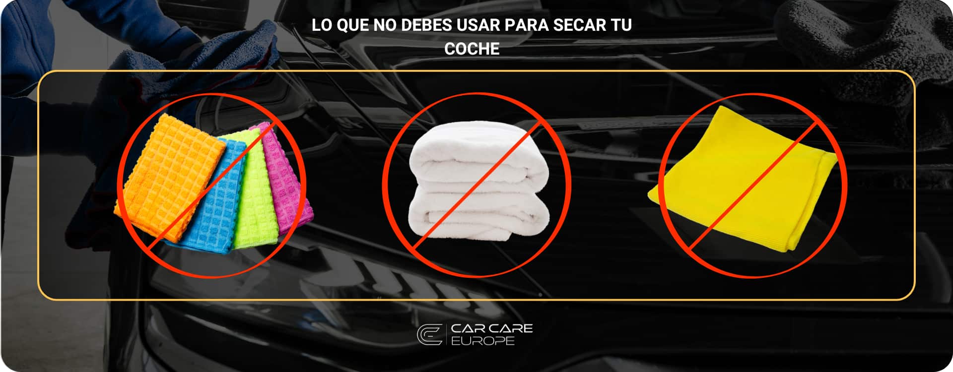 secar tu coche de forma incorrecta