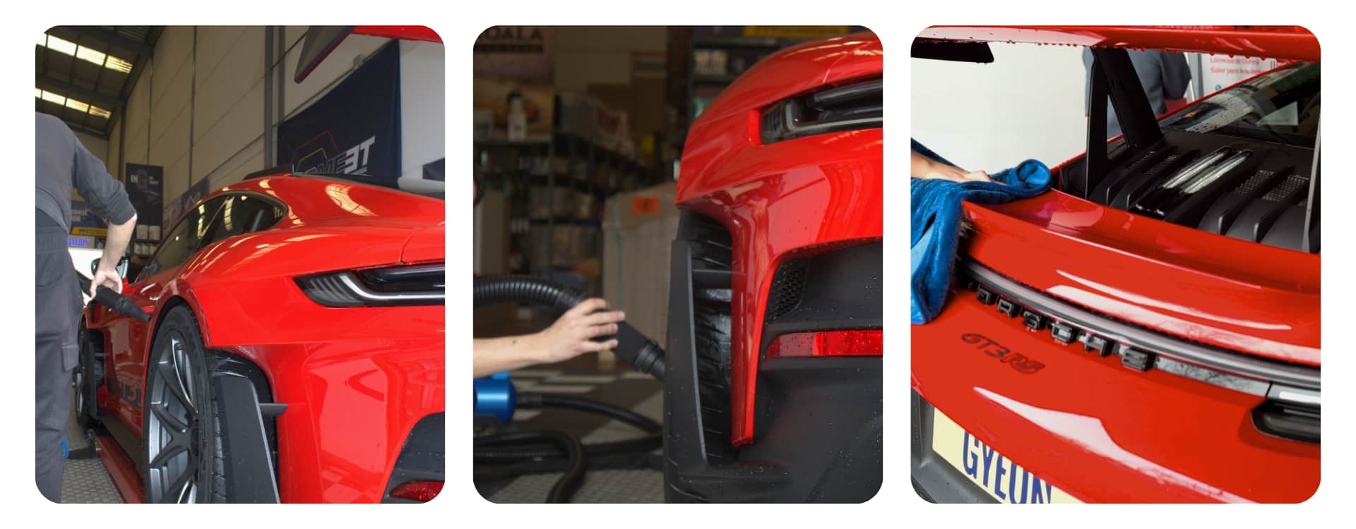 secar un porsche coche correctamente