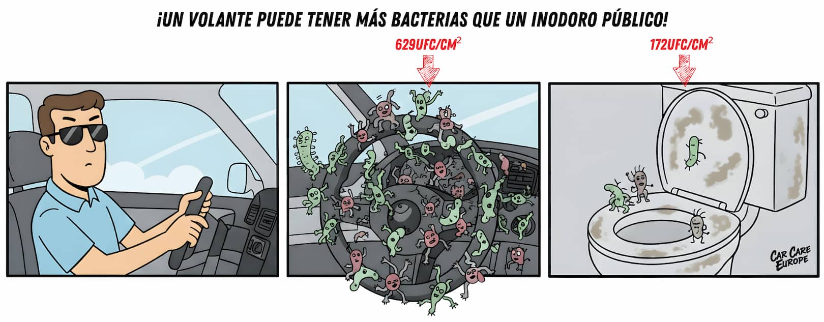 cuero volante bacterias