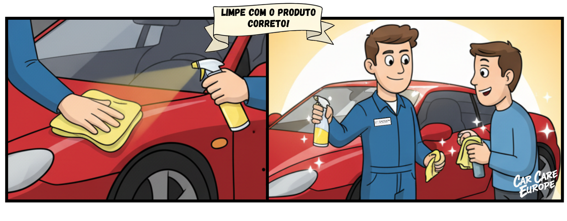 Limpar com o produto certo